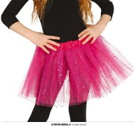 Guirca Ružová tutu tylová sukňa s flitrami 30 cm - Doplnok ku kostýmu