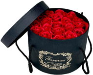 Teddy bear box made of soap roses, red - Rose Bear