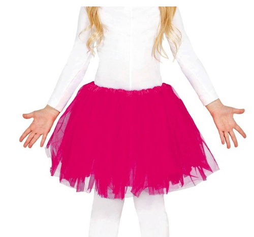 Guirca Children's tulle tutu skirt 30 cm, neon - Costume Accessory - Main image