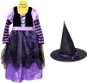Wiky Súprava karneval – čarodejnica, fialová - Kostým