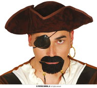 Guirca Pirate beard and moustache Jack Sparrow - Costume Accessory