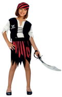 ARPEX Dětský kostým Pirátka, vel. M (120-130 cm) - Kostým