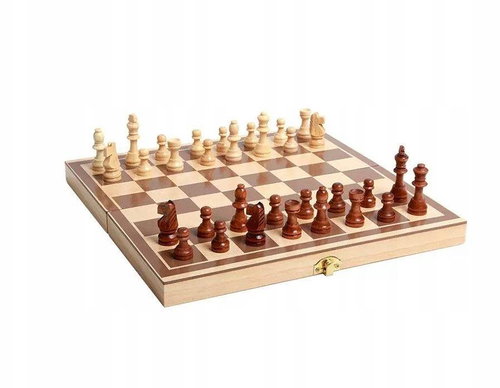 Verk 18277 Wooden chess 3in1 - Tabletop Game  - Main image