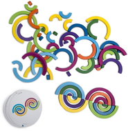 BS Toys - Logická hra - skládáme duhu - Společenská hra