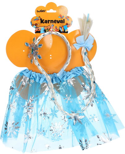Wiky Carnival Princess Set Blue Skirt with Headband - Costume - Main image