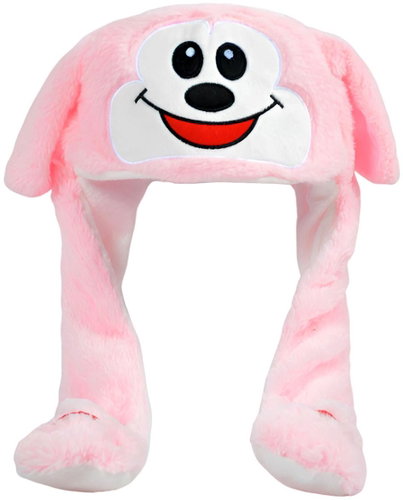 Excellent Plush hat with movable ears cheerful monkey - Party Hats - Main image