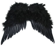 Funny Fashion Křídla černá - Doplněk ke kostýmu