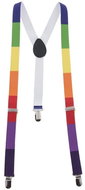 Funny Fashion Rainbow striped braces - Costume Accessory