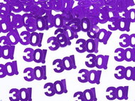 PARTYDECO Birthday confetti "30" LET -15 g purple - Confetti