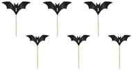 GoDan Zapichovátka do cupcaku netopýři Halloween 6 ks - Party Accessories