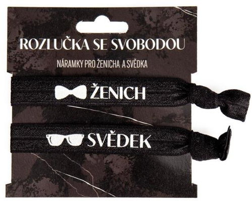 Albi Náramky Ženich - Svědek - Rozlučka se svobodou 2 ks - Party Accessories - Main image
