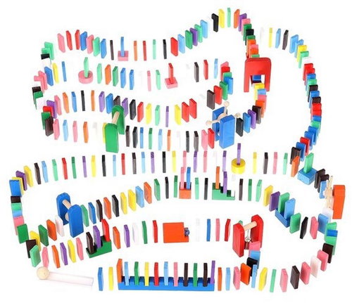 KRUZZEL Fa dominó, 1080 db - Dominó - Fő fotó