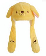 Excellent Plush Hat with Movable Ears - Yellow Teddy Bear - Party Hats