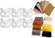 Carnival Mask Maaleo 26570 Set of creative cat masks with accessories 6 pcs - Karnevalová maska