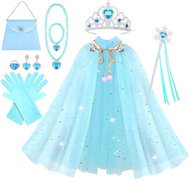 Excellent Turquoise Princess Coat and Jewellery Set - Costume
