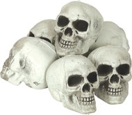 GUIRCA Plastic Halloween skulls 8 cm, 6 pcs - Decoration