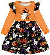 Excellent Children's Halloween dress size 110 - Ghosts and pumpkins - Costume