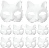 Carnival Mask Ruhhy 26000 Set of creative cat masks, 10 pcs - Karnevalová maska