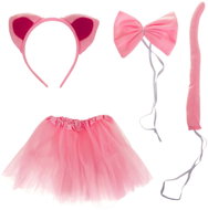 Kruzzel 26517 Carnival cat costume 3 - 10 years, pink - Costume