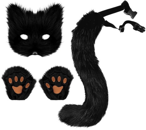 Ruhhy 26248 Ladies fox costume, 4-piece set, black Main image Ruhhy 26248 Ladies fox costume, 4-piece set, black - Carnival Mask - Main image