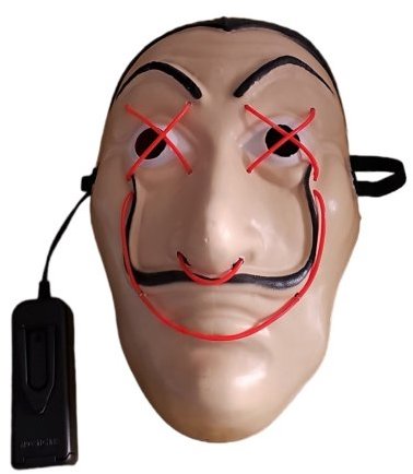Leventi LED carnival light mask - La casa de papel - Carnival Mask - Main image