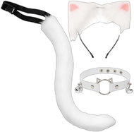 Ruhhy 26584 Cat costume, ladies, white - Costume Accessory