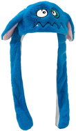 EXCELLENT Plush hat with movable ears - dark blue monster - Party Hats