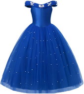 PRINCESS Princess dress size 120 - blue with pearls - Costume