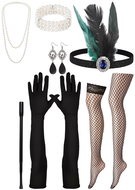 Ruhhy 26273 Dámský retro kostým, 6 ks - Doplněk ke kostýmu