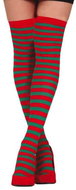 GUIRCA Christmas striped knee high socks - Elf - Costume Accessory
