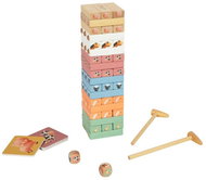 eliNeli Jenga Wooden Tower - Animals - Wooden Blocks