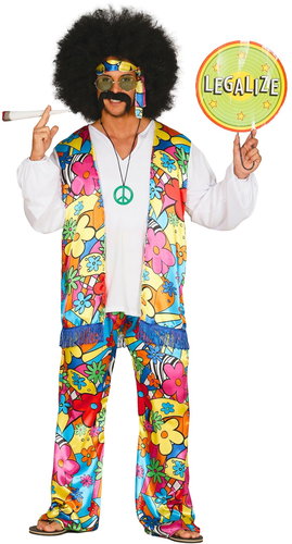 GUIRCA Hippie costume size. XL (54-56) - Hippies - Costume - Main image
