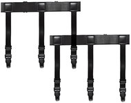 Ruhhy 27226 Invisible men's suspenders against shirt untucking 2 pcs, black - Costume Accessory