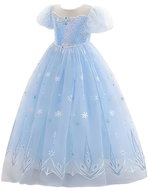 Princess Fairy Tale Dress with Train - Princess Snowflake - Costume