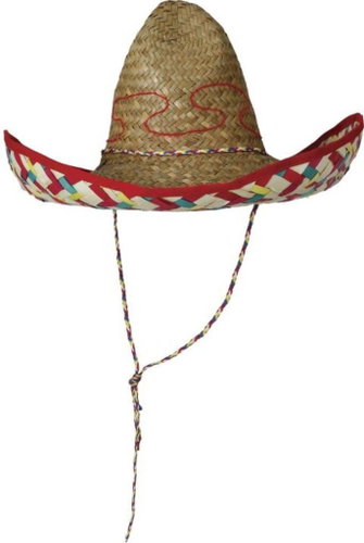 GUIRCA Straw hat sombrero coloured - Mexico 50 cm - Wide-Brimmed Hat - Main image