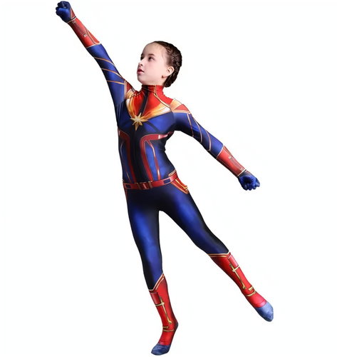 FunCo Kostým Superhrdinka Captain Marvel 122-134 - Kostým - Hlavný obrázok
