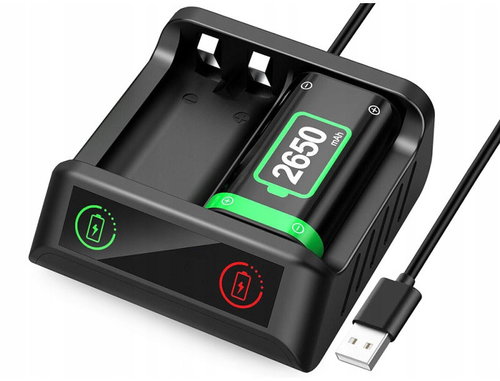 Verk 06405 Akumulátor 2× 2650 mAh pro ovladače Xbox Series X/S + nabíjecí stanice - Battery Charging Station - Main image