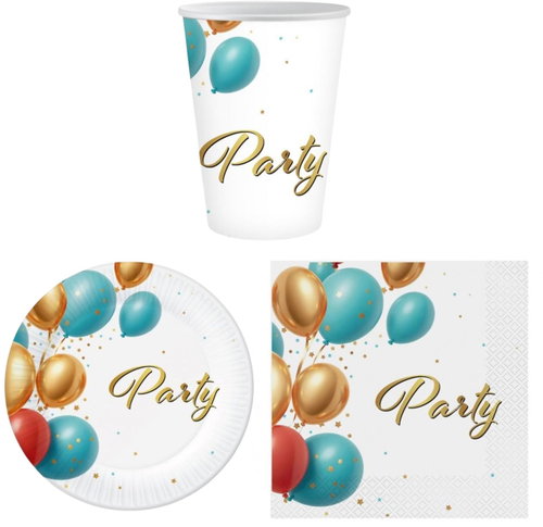 GoDan Párty sada 6 osob, 32 ks - Party Accessories - Main image