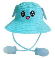 Excellent Summer hat with movable ears, blue - Party Hats