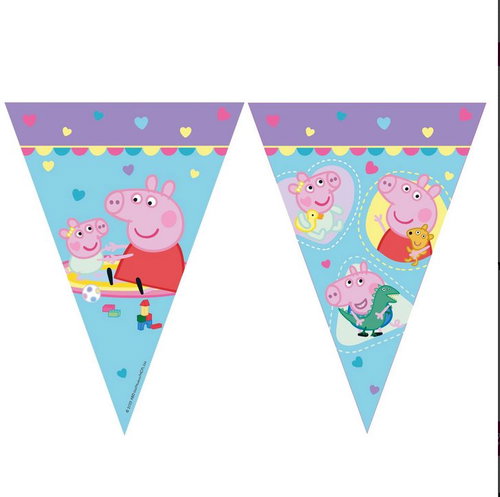 GoDan Peppa Pig Flag Garland, 230cm - Garland - Main image
