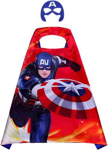 Marvel Carnival Cape and Mask - Captain America - Costume Accessory - Main image