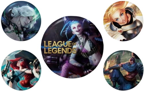 League of Legends: Champions - placky set 5 ks - Badge - Main image
