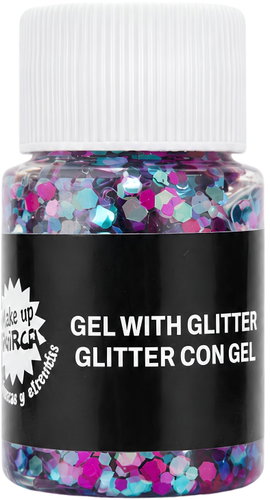 Guirca Blue-Purple Face & Body Glitter Gel 20g - Face Paint - Main image