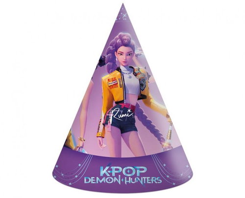 GoDan Paper Hats K-POP DEMON HUNTERS, 6 pcs - Party Hats - Main image