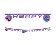 GoDan Papírová girlanda Happy Birthday K-POP DEMON HUNTERS, Lovci démonů, 200 cm - Garland