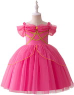 Princess Pohádkové šaty s výšivkou růžové vel. 104 - Princezna - Costume
