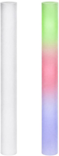 Funny Fashion Party LED Foam Glow Stick - Coloured - Rainbow - 48cm - 9 pcs - Party Accessories - Main image