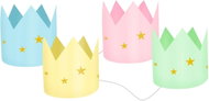 Amscan Papírové korunky pastelové Unicorn, mix 8 ks - Party Hats