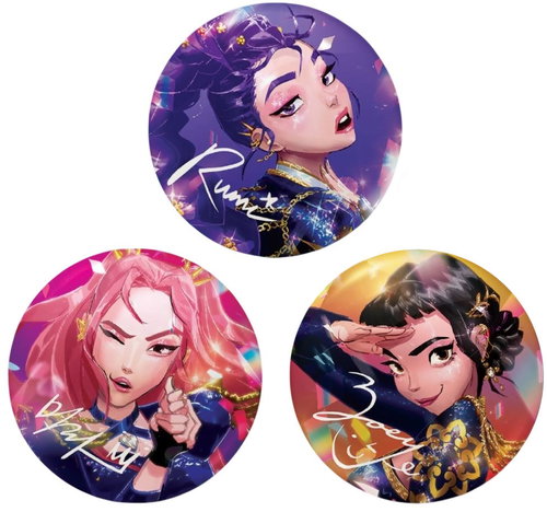 K-POP Demon hunters: Characters - placky set 3 ks - Badge - Main image