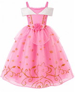 Princess Pohádkové šaty vel. 5-6 let - Princezna Růžička - Costume